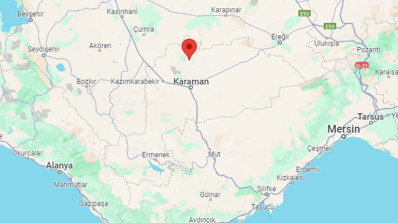 Kandilli duyurdu: Karaman&#039;da 3.1 büyüklüğünde deprem