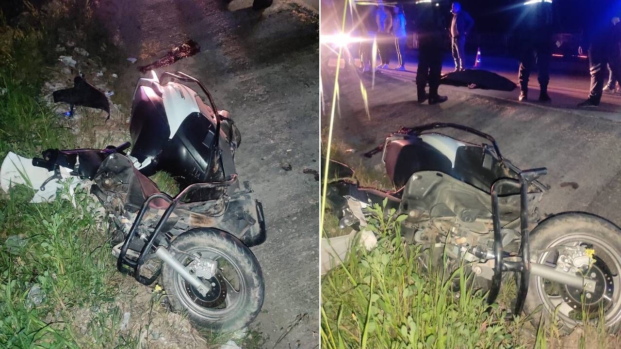 16 yaşındaki motosiklet sürücüsü kaza yaptı: Yaya hayatını kaybetti, sürücü ağır yaralı