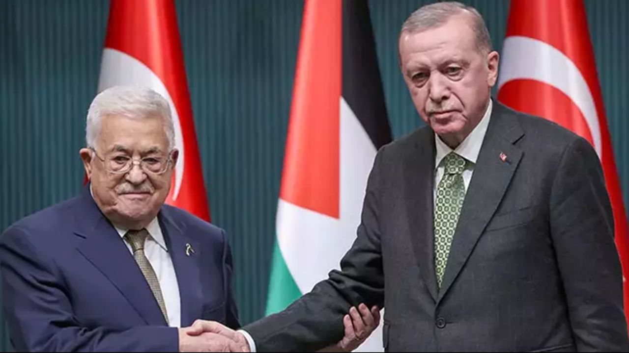 Cumhurbaşkanı Erdoğan, Filistin Devlet Başkanı Abbas ile görüştü