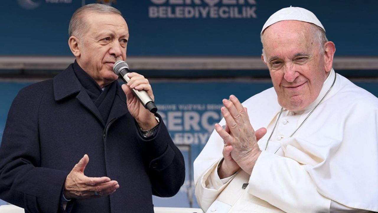 Papa&#039;dan Cumhurbaşkanı Erdoğan&#039;a teşekkür
