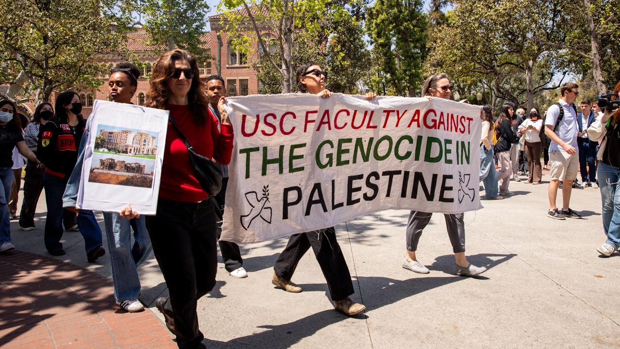 ABD'de üniversiteler soykırıma karşı ayaklandı! Gazze protestolarının önü alınamıyor... - Dünya