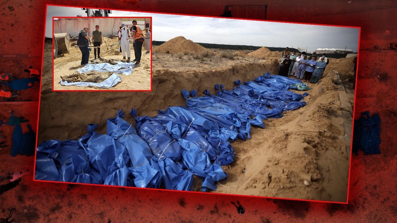 Gazze'deki toplu mezarlardan çıkarılan ceset sayısı 392'ye yükseldi, diri diri gömülmüşler - Dünya