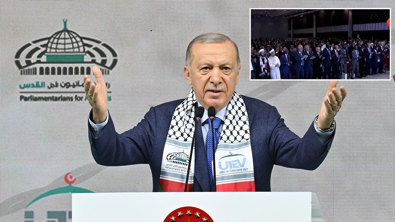 Erdoğan'ın sözleri ayakta alkışlandı: Tayyip Erdoğan'ın kalbine zincir vuramazsınız - Politika