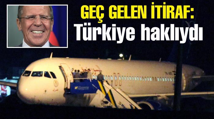 Lavrov: Türkiye&#039;nin uçağı indirmeye hakkı vardı