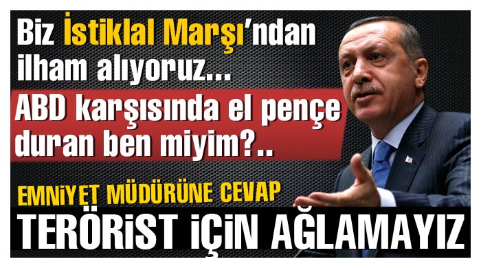 Erdoğan&#039;dan sert açıklamalar