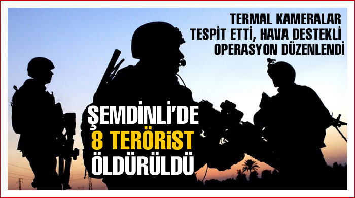 Şemdinli&#039;de 8 PKK&#039;lı öldürüldü