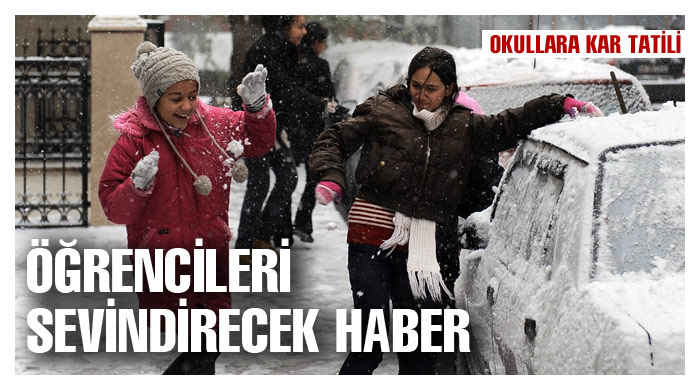 İstanbul&#039;da yarın okullar tatil