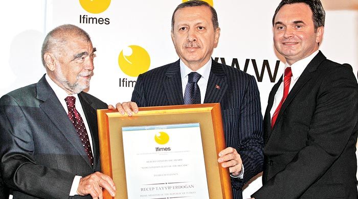 Erdoğan&#039;a büyük ödül
