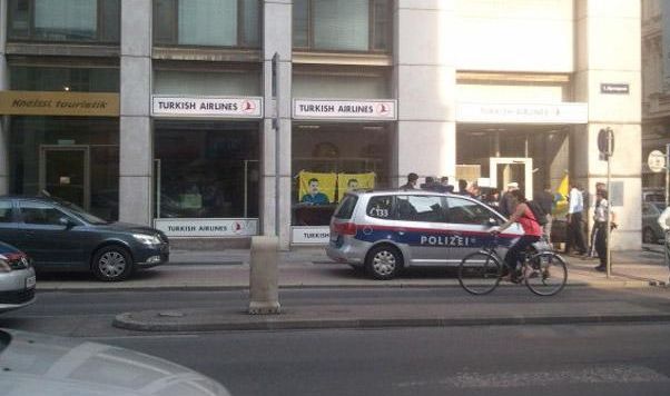 THY Viyana bürosuna çirkin saldırı