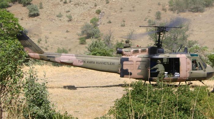 PKK, askeri helikoptere saldırdı