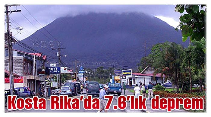 Kosta Rika&#039;da 7.6 büyüklüğünde deprem