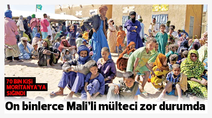On binlerce Mali&#039;li mülteci zor durumda