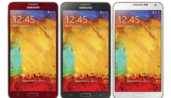 Samsung Galaxy Note 3&#039;ün renk seçenekleri resmileşti