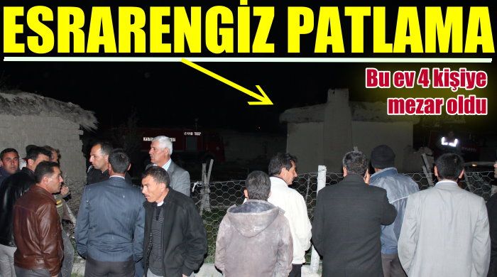 Konya Karapınar&#039;da patlama: 4 ölü var