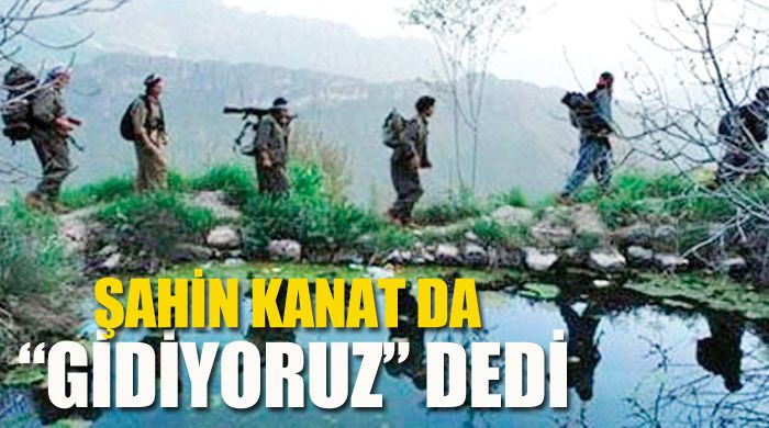 PKK&#039;nın &#039;şahin kanat&#039;ı da silahsız gidiyoruz dedi