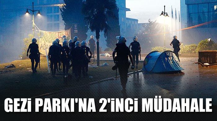 Taksim Gezi Parkı&#039;nda nöbete gazlı müdahale