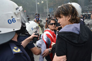 Ankara&#039;daki gösterilerde 35 gözaltı