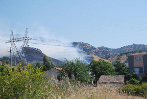 Aydın&#039;da korkutan yangın, alevler evlere ulaştı
