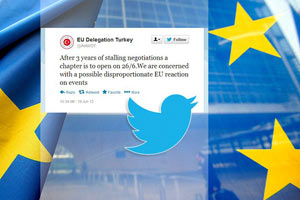 Türkiye&#039;den AB&#039;ye Twitter&#039;dan mesaj