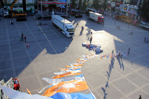 Samsun AK Parti mitingine hazırlanıyor