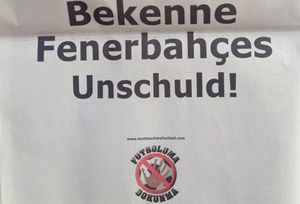 Fenerbahçe için İsviçre&#039;de tam sayfa ilan