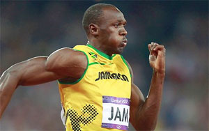 Usain Bolt yine yaptı yapacağını
