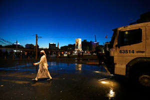 Taksim&#039;de son durum sakin