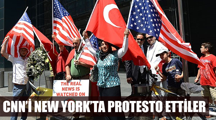 ABD&#039;deki Türkler CNN&#039;in merkezine yürüdü