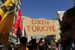 Paris&#039;te Gezi Parkı eylemine destek