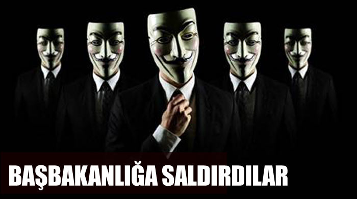 Anonymous, Suriyelilerle birlikte Başbakanlık&#039;a saldırdı