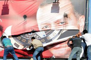 Lübnan&#039;da Erdoğan&#039;a destek gösterisi