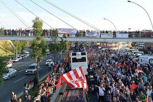 Ankara&#039;da Başbakan Erdoğan&#039;ı karşılama