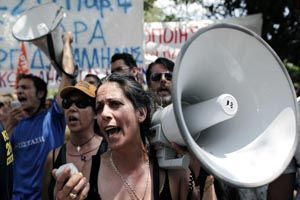 Yunanistan&#039;da torba yasa grevi