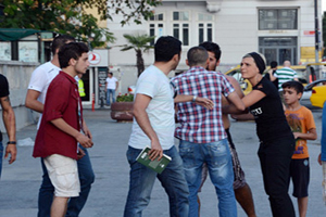 Taksim Gezi Parkı&#039;nda kavga çıktı