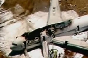 ABD&#039;de yolcu uçağı düştü, işte ilk görüntü