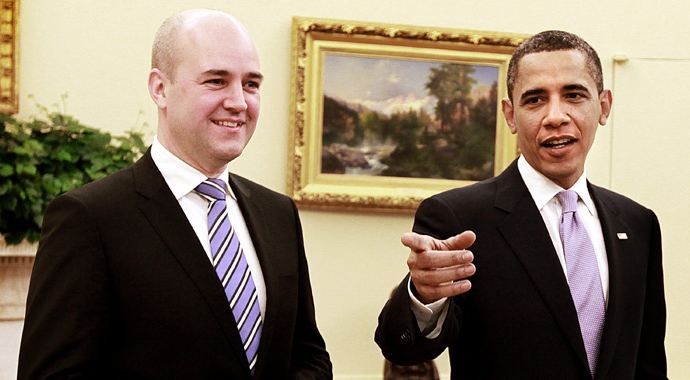 Obama&#039;yı İsveç ziyaretine ikna eden Reinfeldt