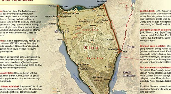 Mısır&#039;ın sorunlu bölgesi Sina yarımadası