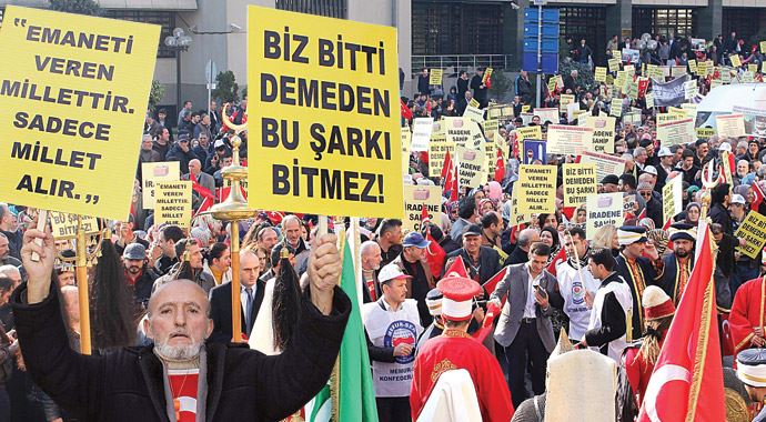 Erdoğan&#039;a destek; &#039;Biz bitti demeden bu şarkı bitmez&#039;