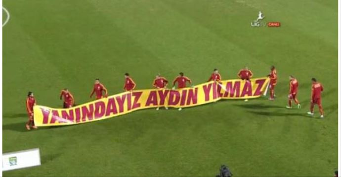 Galatasaraylı futbolculardan Aydın&#039;a destek!