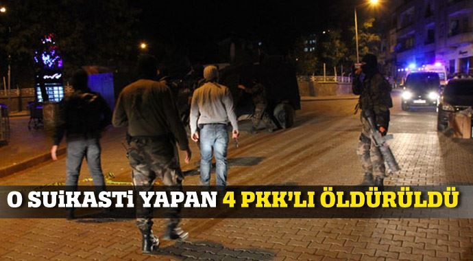 Emniyet Müdürü&#039;ne kanlı suikast kuran 4 PKK&#039;lı öldürüldü