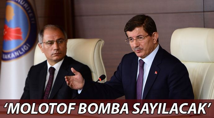 Başbakan Davutoğlu: &#039;Molotof bomba sayılacak&#039;