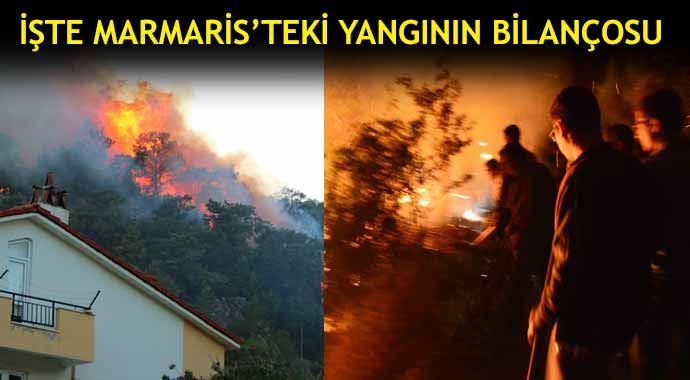 Marmaris&#039;teki yangının bilançosu: 44 hektar yandı 