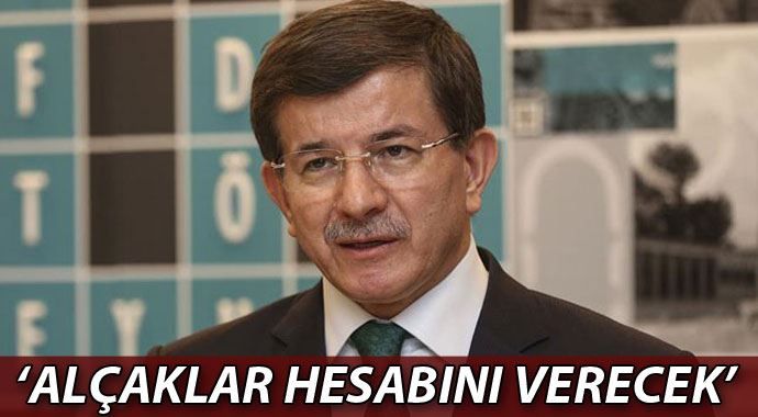 Başbakan Davutoğlu: &#039;Alçaklar hesabını verecek&#039;