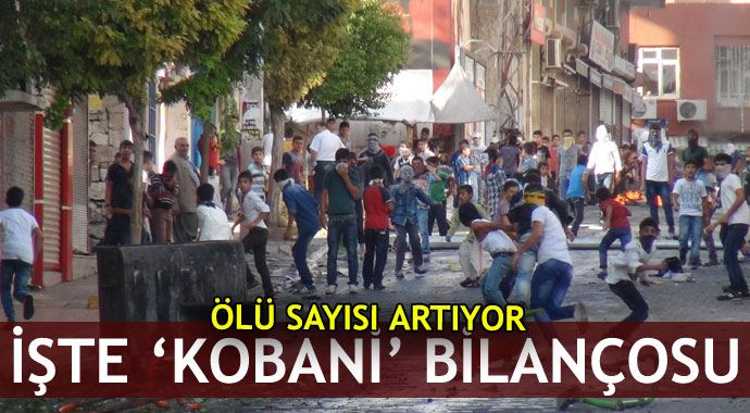 Kobani protestolarında ölü sayısı 25&#039;e yükseldi