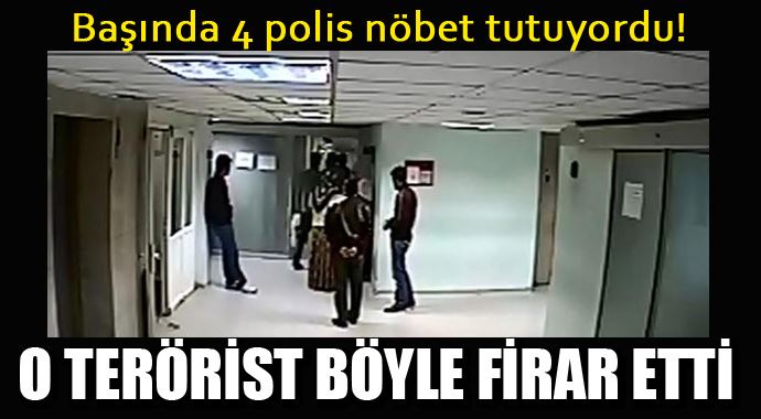 4 polisin başında nöbet tuttuğu o PKK&#039;lı böyle firar etti
