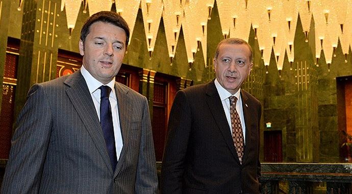 Cumhurbaşkanı Erdoğan Renzi&#039;yi kabul etti