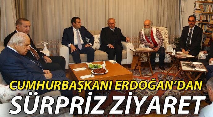 Cumhurbaşkanı Erdoğan&#039;dan, Nuri Pakdil&#039;e ev ziyareti