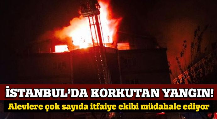 İstanbul İkitelli&#039;de büyük yangın