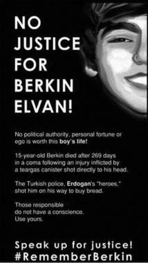 New York Times&#039;a Berkin Elvan ilanı