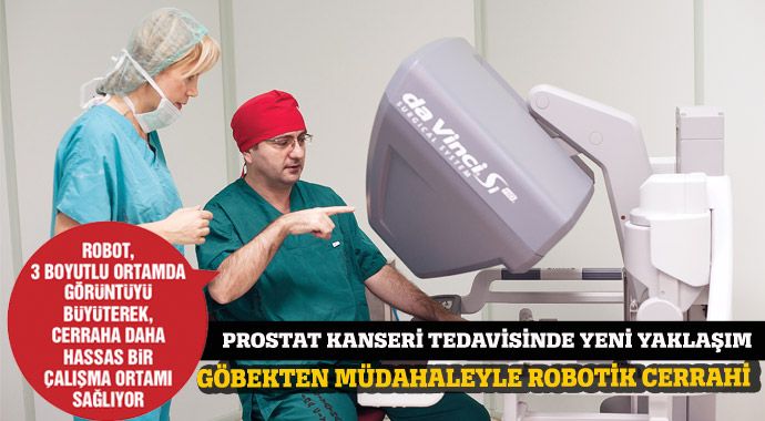 Prostat kanseri tedavisinde göbekten müdahaleyle robotik cerrahi